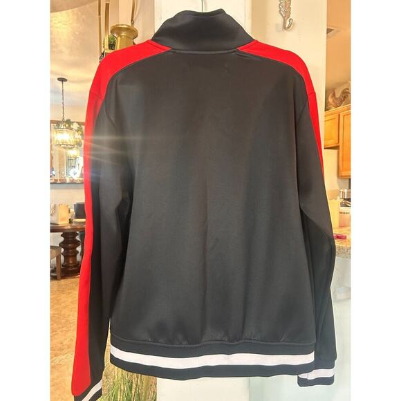 Hudson Men's Lux Black/Red Track Jacket Medium - Picture 2 of 7